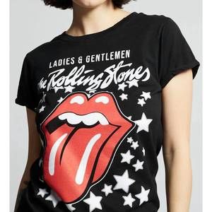 NEW RECYCLED KARMA the rolling stones stars tee in black/multi
